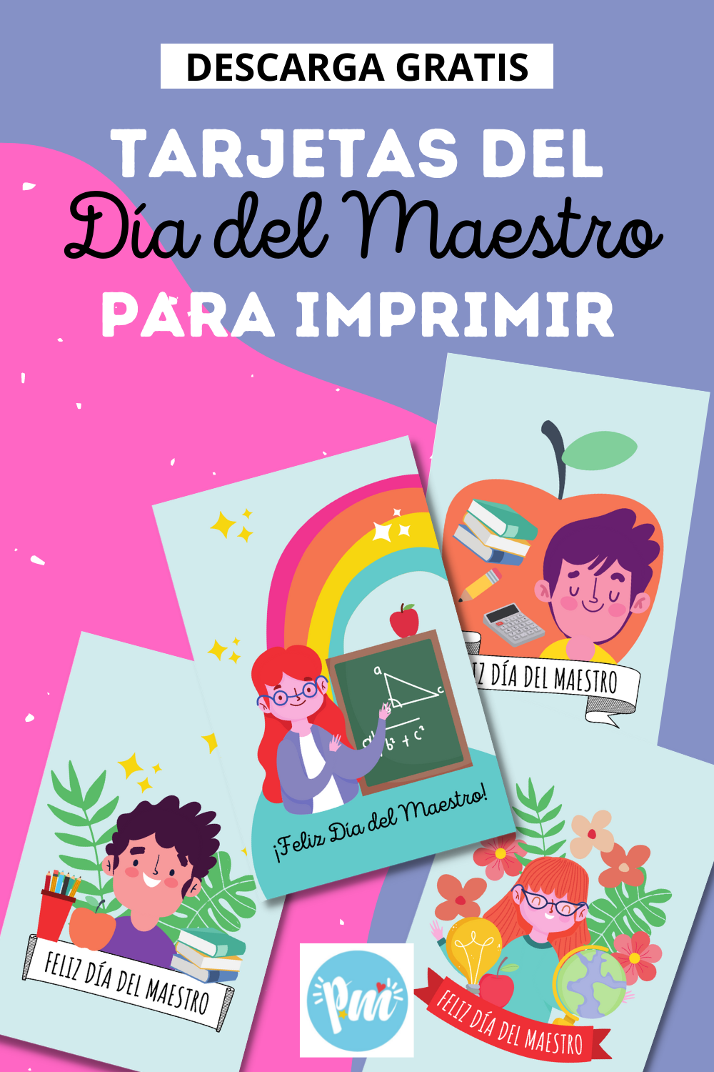 Tarjetas Del D A Del Maestro Para Imprimir Poder Mam