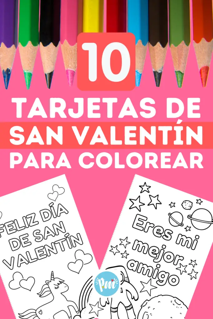 10 Tarjetas de San Valentín para colorear