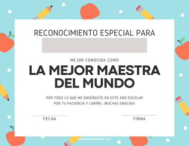 certificado de apreciación del maestro