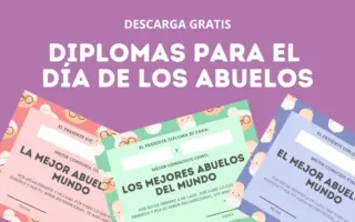 Diplomas para el Día de los Abuelos