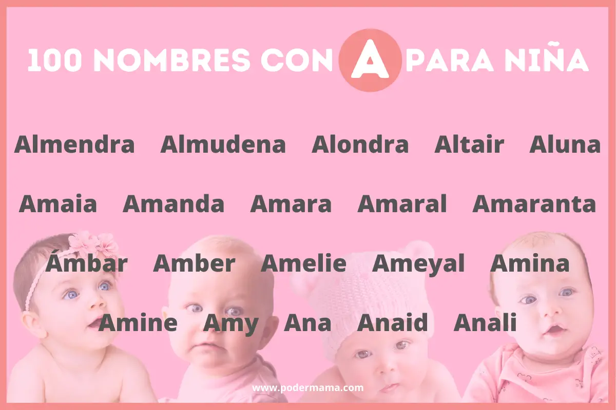 100 Nombres Con A Para Niña Origen Y Significado Poder Mamá 1894