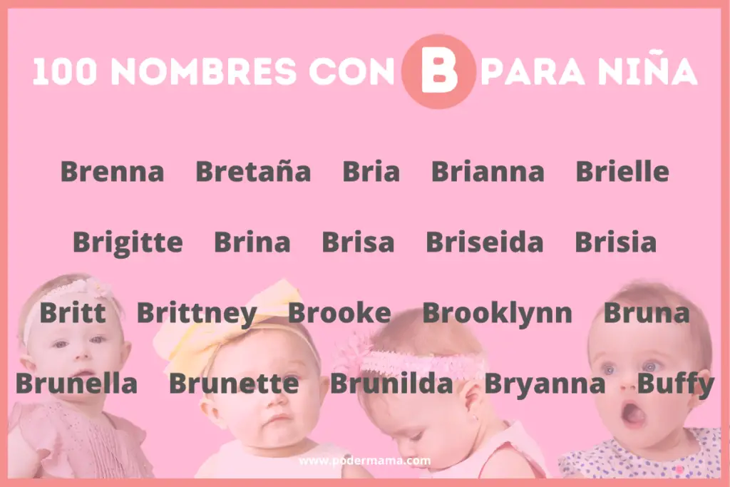 Nombres hermosos con B para niña