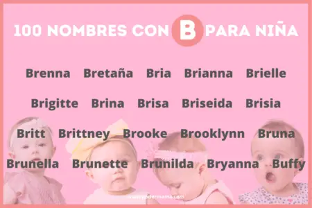 100 Nombres Con B Para Niña, Origen Y Significado. - Poder Mamá