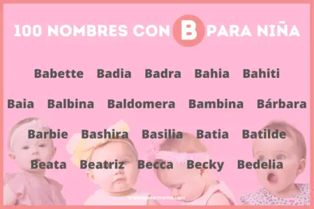 100 Nombres Con B Para Niña, Origen Y Significado. - Poder Mamá