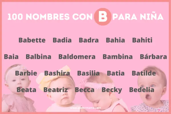 100 Nombres Con B Para Niña, Origen Y Significado. - Poder Mamá