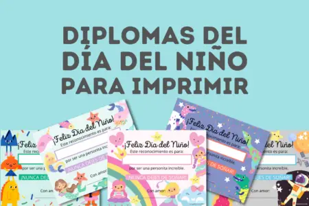 Diplomas del Día del Niño para imprimir