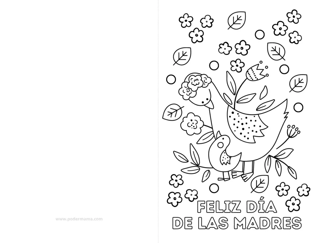 Tarjeta del Día de las Madres para imprimir
