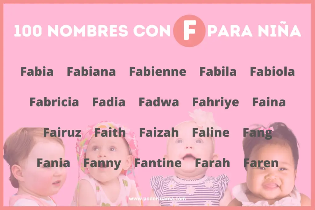 Nombres con F para niña