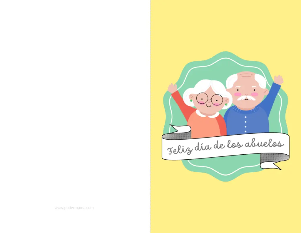 Tarjeta imprimible para abuelos y abuelas