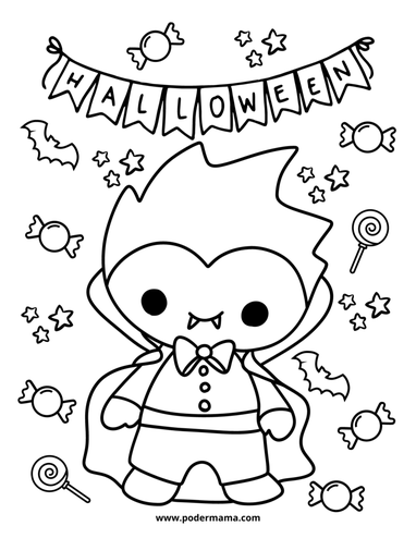  Dibujos de Halloween para colorear