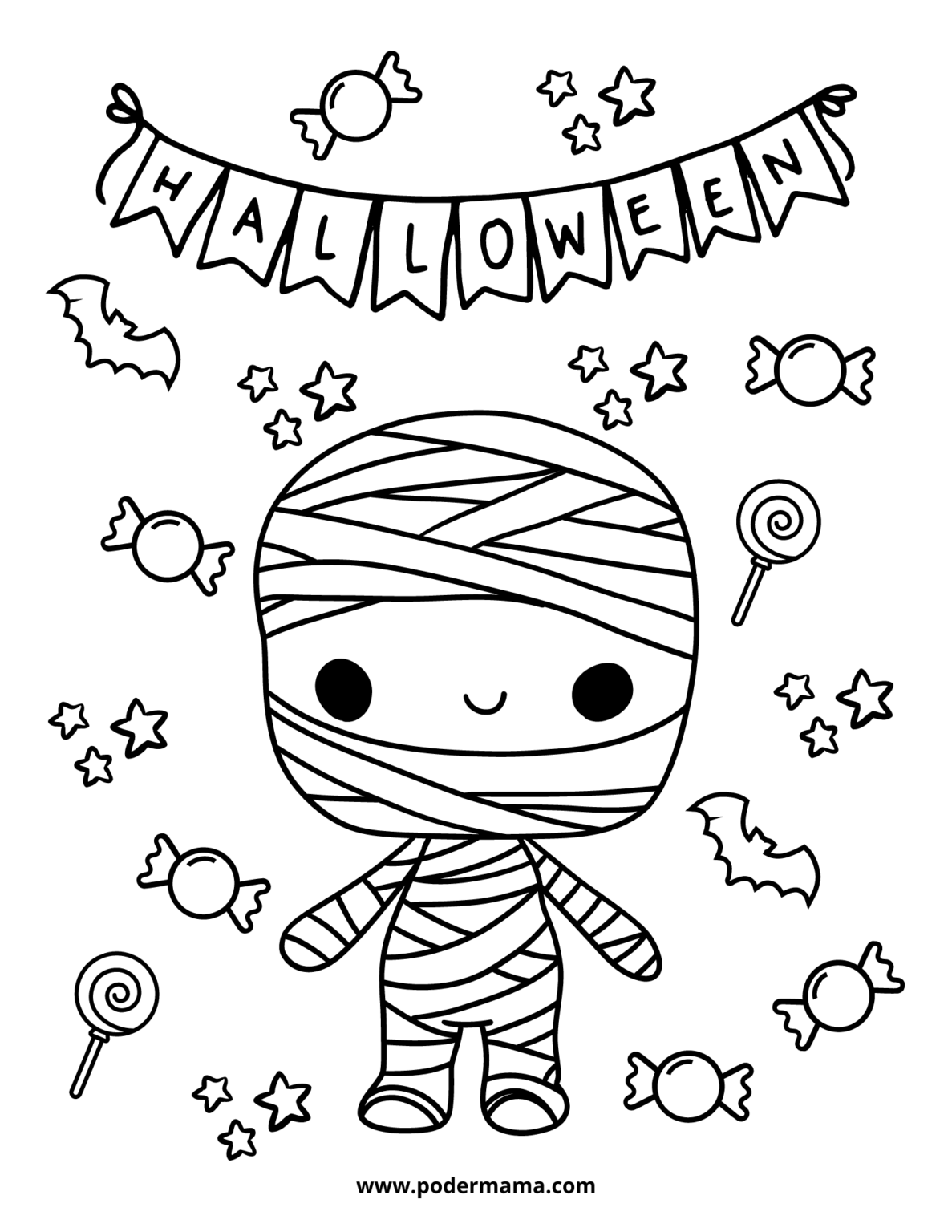 Dibujos De Halloween Para Colorear Poder Mamá 1974