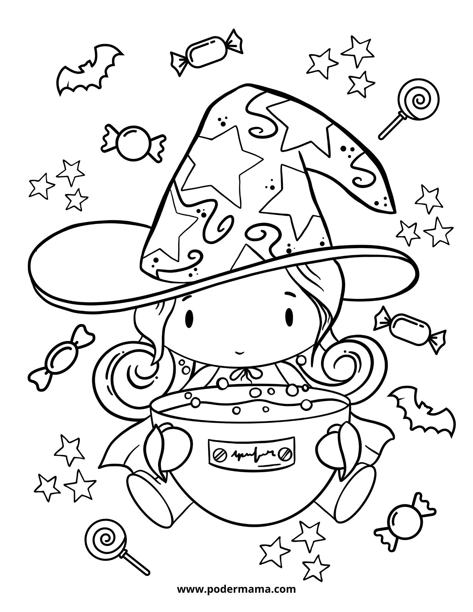 Dibujos De Halloween Para Colorear Poder Mamá 5917