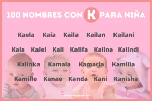 100 Nombres con K para niña, origen y significado. - Poder Mamá