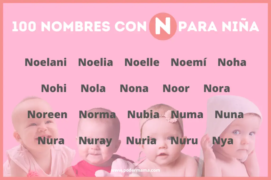 Nombres hermosos para niña con N