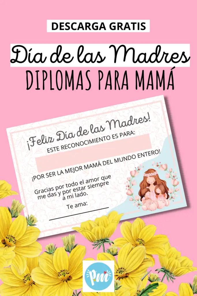 Diplomas para mamá. Día de las Madres.