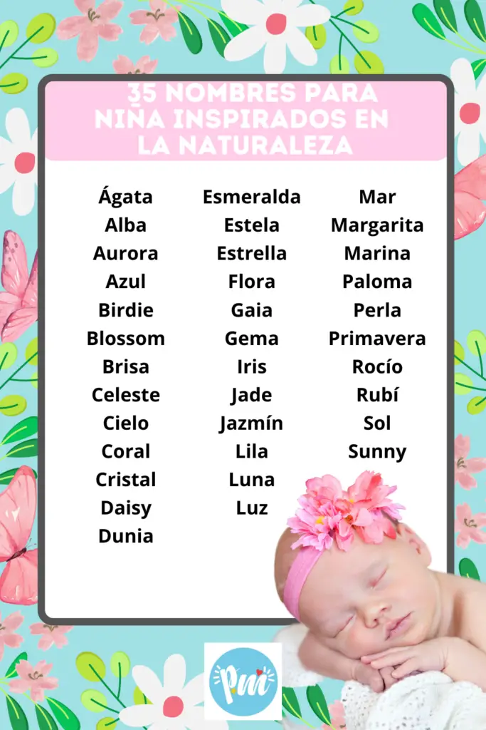 Lista de nombres para niña inspirados en la naturaleza