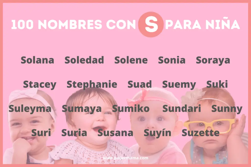 100 Nombres de mujer con S