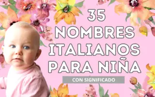 35 Hermosos nombres italianos para niña