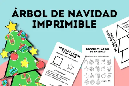 Árbol de Navidad imprimible para niños