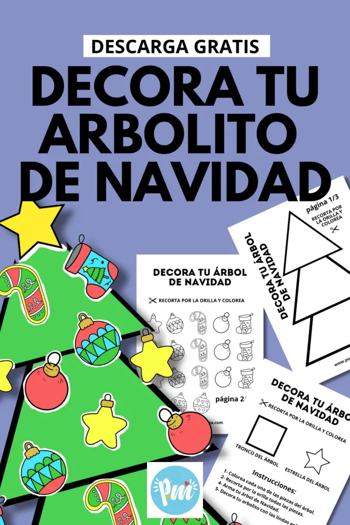 Árbol de Navidad imprimible para niños