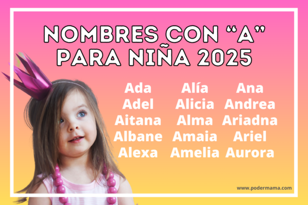 100 Nombres para niña en 2025, bonitos y en tendencia. - Poder Mamá