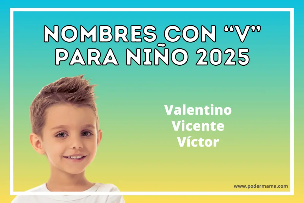 nombres con V para niño en 2025