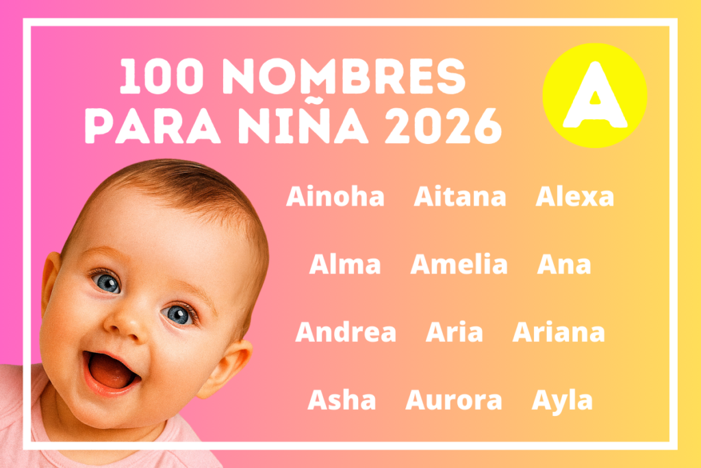 Nombres para niña con A en 2026