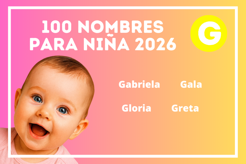 Nombres para niña en 2026 que inician con la letra G