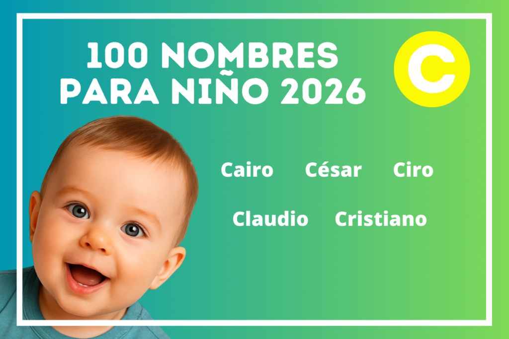 Nombres modernos para niño 2026 que empiezan con C