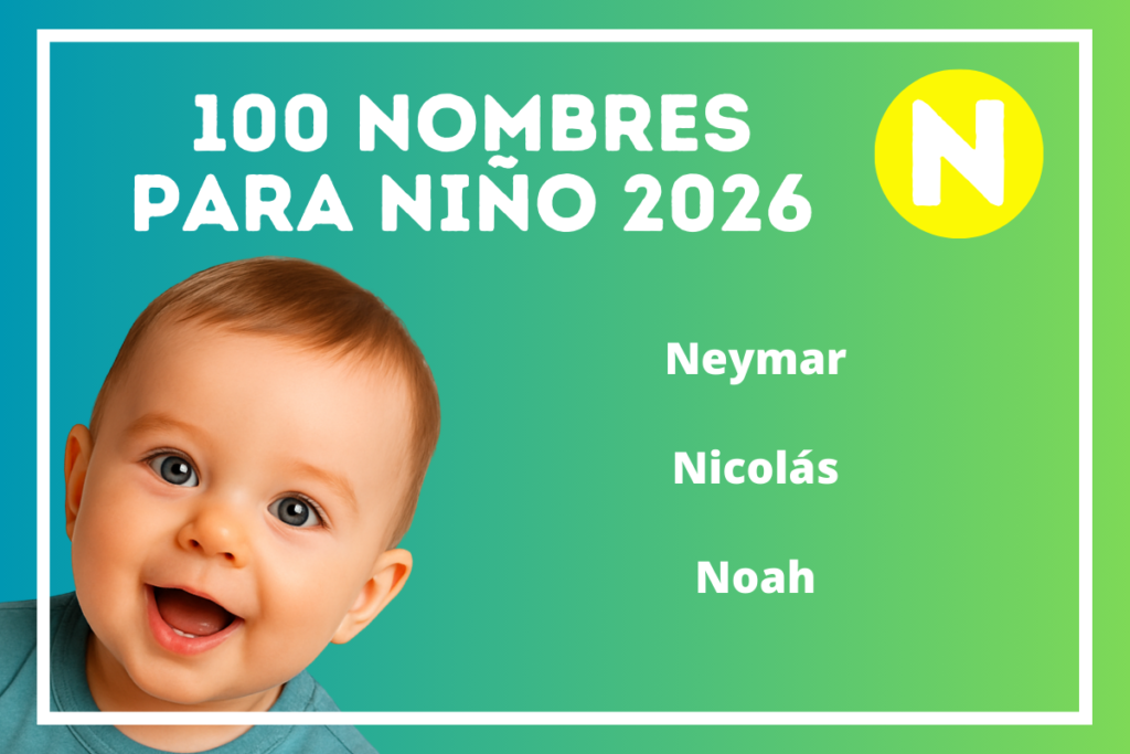 Nombres de niño populares 2026 con la letra N